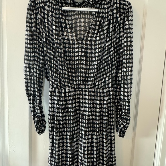 Ba&sh mini dress, black, white and grey textured material - Picture 2 of 7